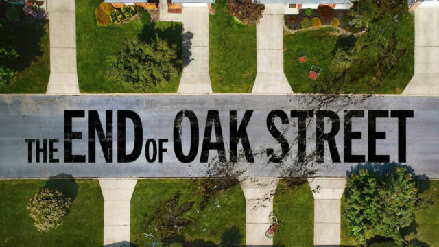 The End of Oak Street Aerial View 4K Wallpaper