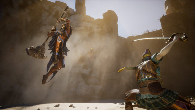 Elden Ring Battle Scene Desktop Wallpaper