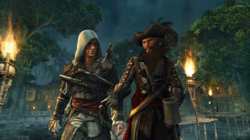 Edward Kenway and Blackbeard Assassin’s Creed 4K Wallpaper