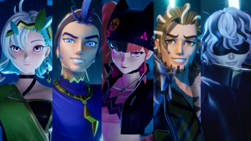 Five Anime Stylized Game Characters Desktop Wallpaper