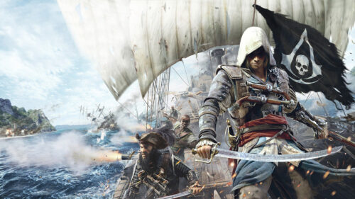 Edward Kenway Combat Scene Assassins Creed 4K Desktop Wallpaper
