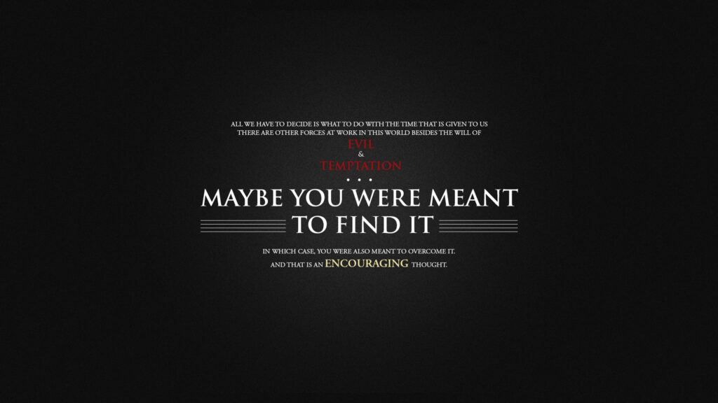 Inspirational Quote on Dark Background Desktop Wallpaper
