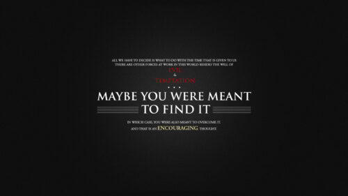 Inspirational Quote on Dark Background Desktop Wallpaper