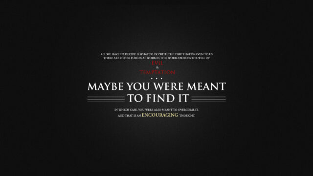 Inspirational Quote on Dark Background Desktop Wallpaper