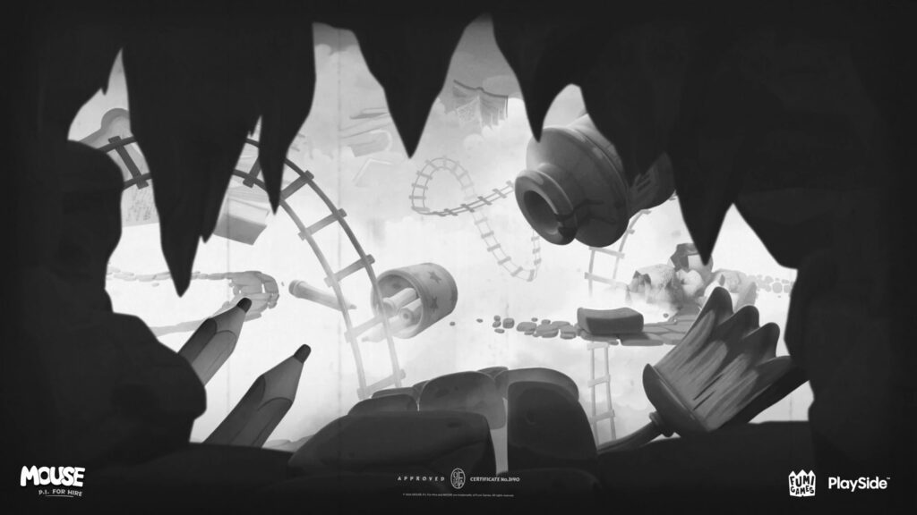 Mouse P.I. For Hire Noir Cave Concept Art Desktop Wallpaper