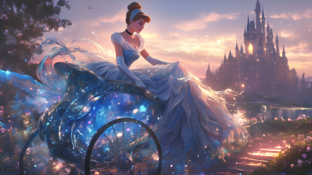Dreamy Fairy Tale Princess Carriage 4K Wallpaper
