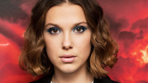 Millie Bobby Brown Portrait Desktop Wallpaper