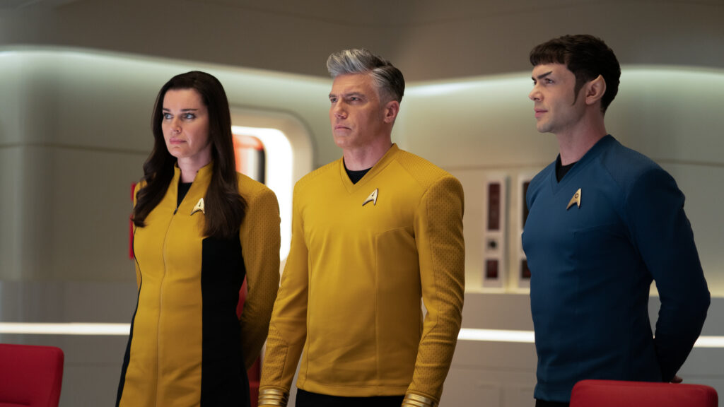 Star Trek Strange New Worlds Cast Portrait 4K Wallpaper