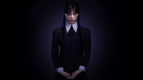 Wednesday Addams Gothic Portrait High Quality Desktop Wallpaper
