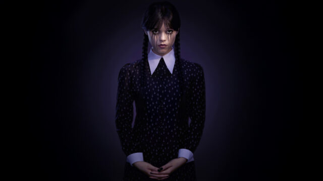 Wednesday Addams Gothic Portrait High Quality Desktop Wallpaper