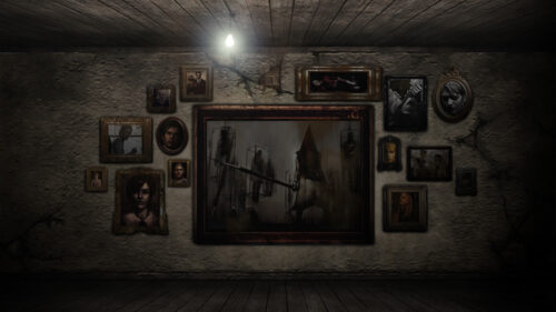 Dark Horror Theme Room Wall Gallery 4K Wallpaper