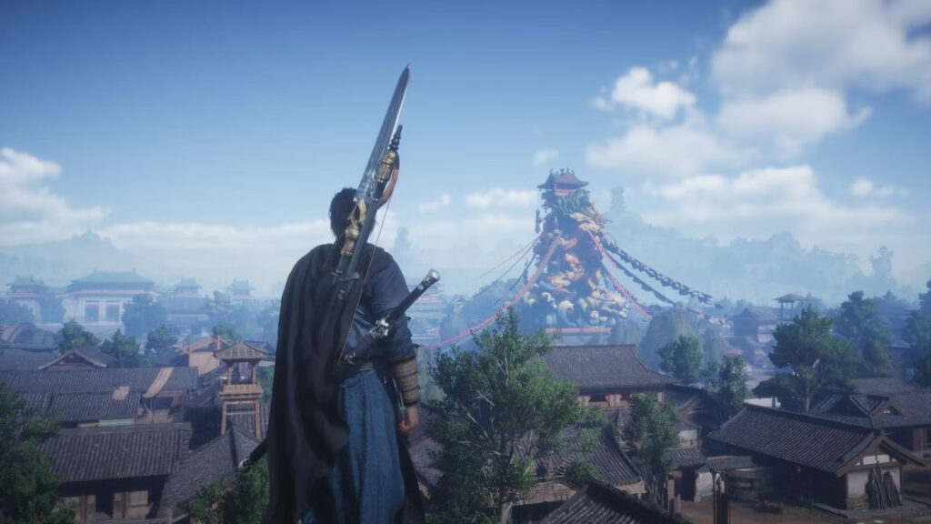 Where Winds Meet Warrior Lookout 4K Desktop Wallpaper