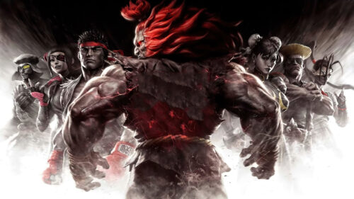 Akuma and Street Fighter Characters 4K Desktop Wallpaper