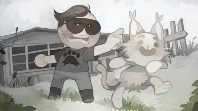 Hand-Drawn Cartoon Character Adventure Desktop Wallpaper