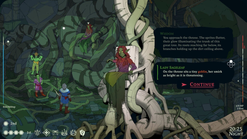 Lady Sageleaf Throne Encounter Desktop Wallpaper