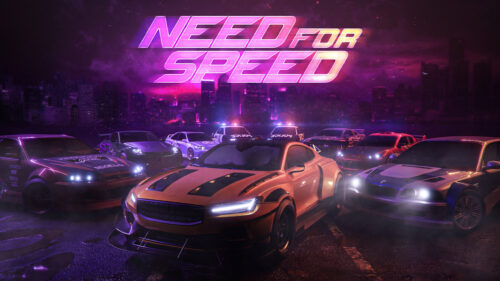 Need for Speed Neon City Racing Desktop Wallpaper