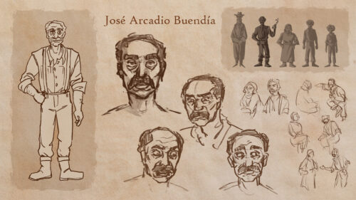 Jose Arcadio Buendia Character Concept Sketch Desktop Wallpaper