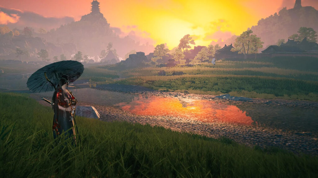 Beautiful Eastern Fantasy Landscape Desktop Wallpaper