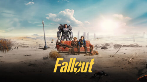 Fallout Prime Series Characters on Couch 4K Desktop Wallpaper
