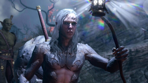 Fantasy Elf Warrior With Magic Lantern Desktop Wallpaper