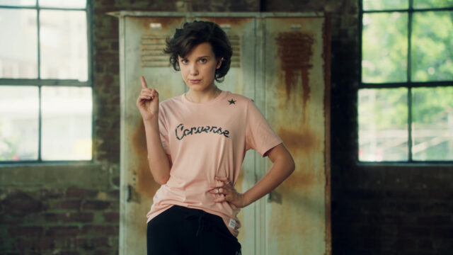 Millie Bobby Brown Converse Advertisement Desktop Wallpaper