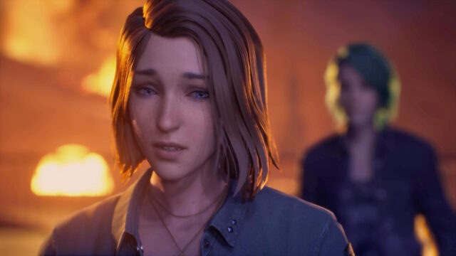 Sad Rachel Amber Fire Scene Desktop Wallpaper