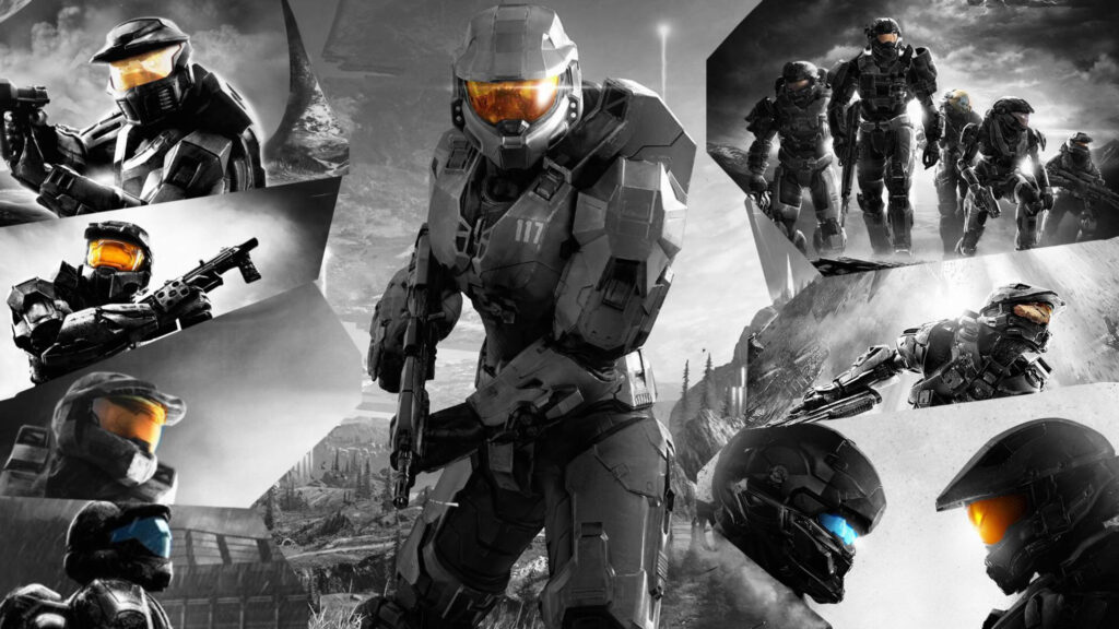 Halo Master Chief Montage 4K Desktop Wallpaper