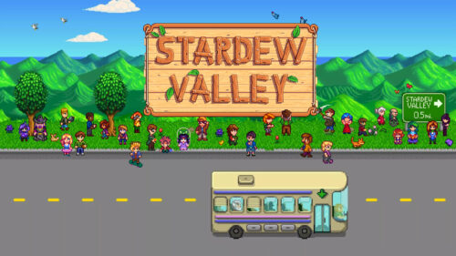 Stardew Valley Pixel Art Landscape Desktop Wallpaper