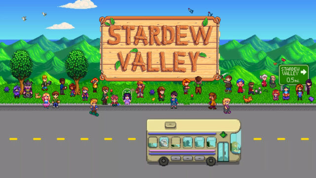 Stardew Valley Pixel Art Landscape Desktop Wallpaper