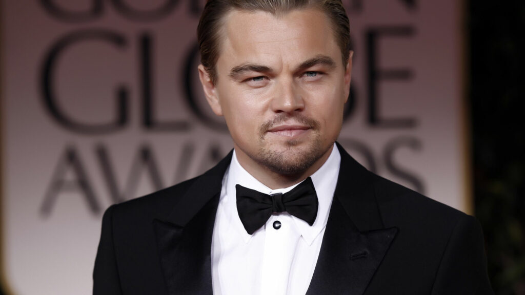 Leonardo DiCaprio Golden Globe Awards Portrait Desktop Wallpaper