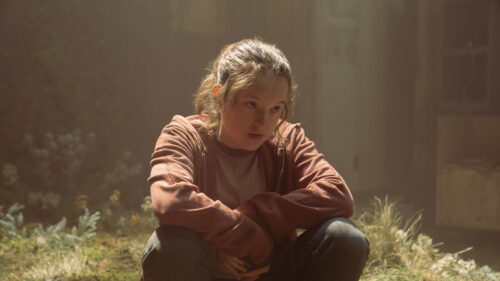 Sad Young Woman in Red Hoodie Cinematic Desktop Wallpaper