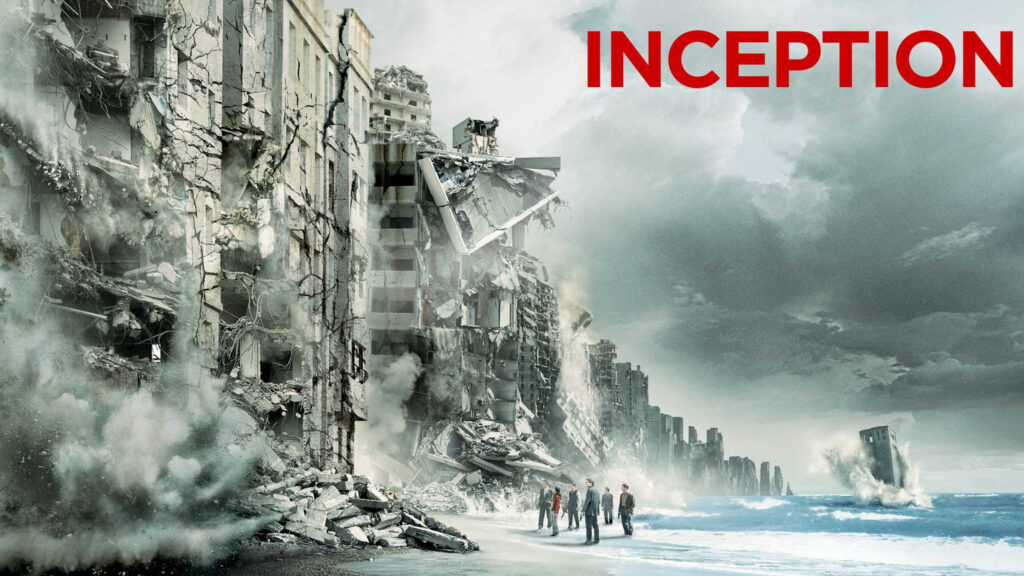 Inception Movie Scene Crumbling Cityscape Desktop Wallpaper