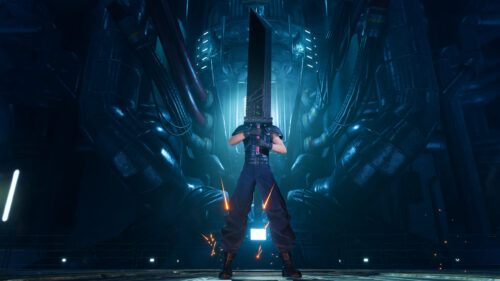 Cloud Strife Buster Sword Industrial Desktop Wallpaper