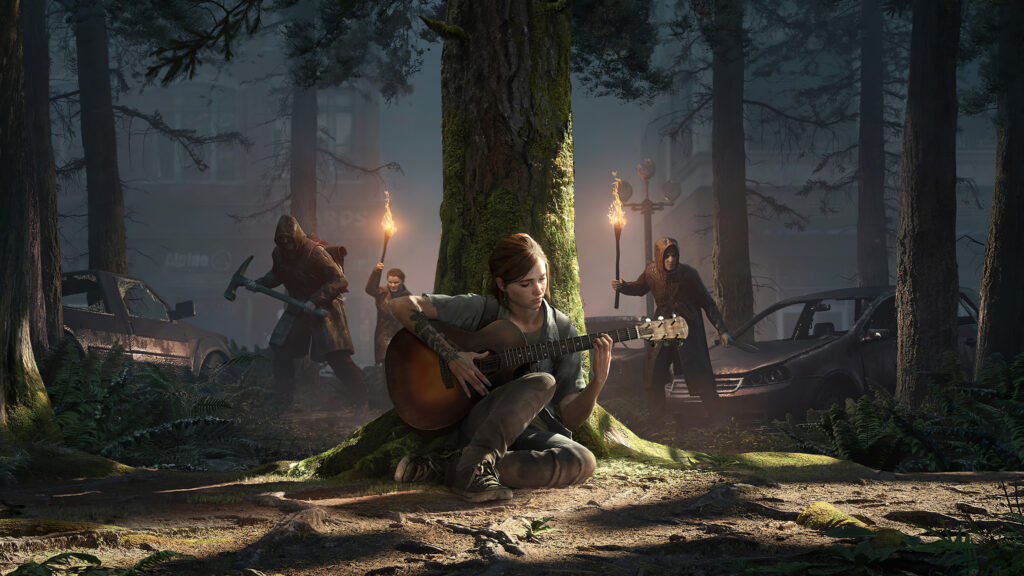 The Last of Us Part II Ellie Guitar 4K Desktop Wallpaper