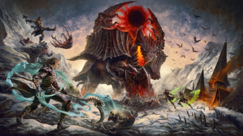 Dark Fantasy Epic Battle 4K Desktop Wallpaper