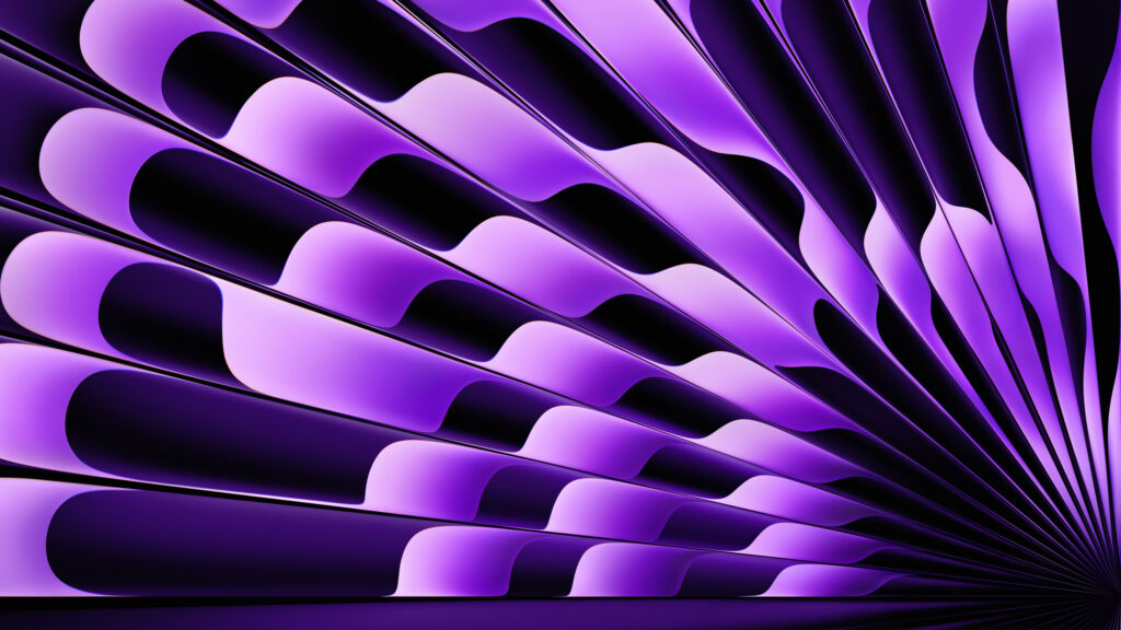 Abstract Purple Wave Pattern Desktop Wallpaper