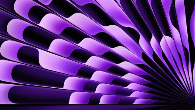 Abstract Purple Wave Pattern Desktop Wallpaper