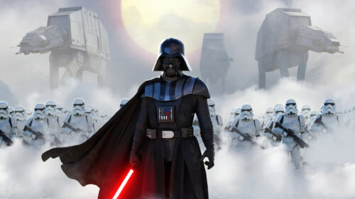 Darth Vader Leading Imperial Troopers Star Wars PC Wallpaper