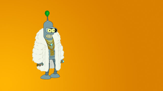 Bender Pimp Style Minimalist Desktop Wallpaper