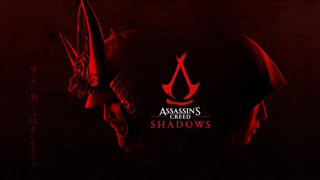 Assassin's Creed Shadows Dual Protagonist Minimalist Desktop Wallpaper