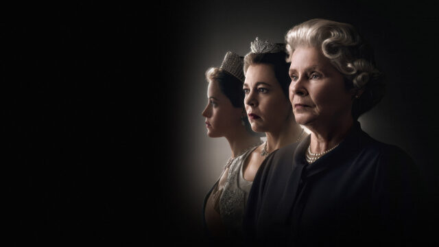 The Crown Lead Actresses Triple Portrait Desktop Wallpaper
