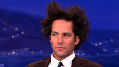Paul Rudd Comical Messy Hair Portrait Desktop Wallpaper