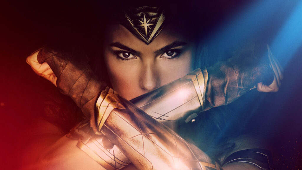 Wonder Woman Iconic Shield Pose 4K Desktop Wallpaper