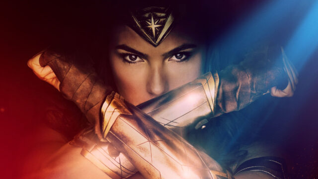Wonder Woman Iconic Shield Pose 4K Desktop Wallpaper