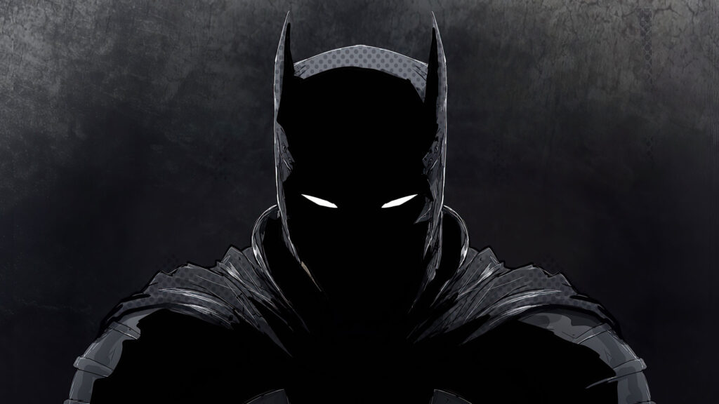 Dark Silhouette Batman Cowl Art Desktop Wallpaper