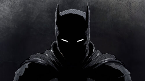 Dark Silhouette Batman Cowl Art Desktop Wallpaper