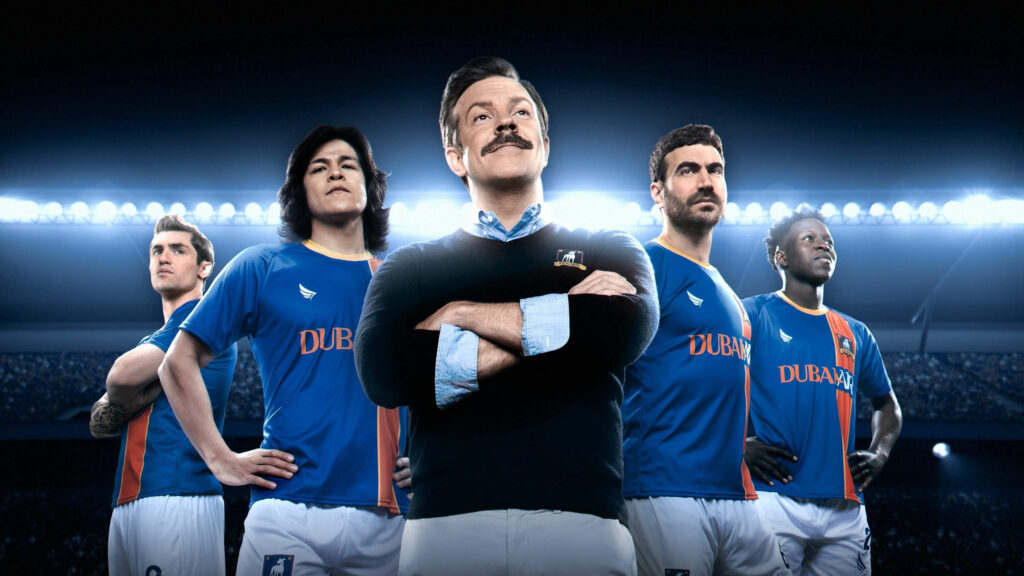 Jason Sudeikis in the TV series Ted Lasso Desktop Wallpaper