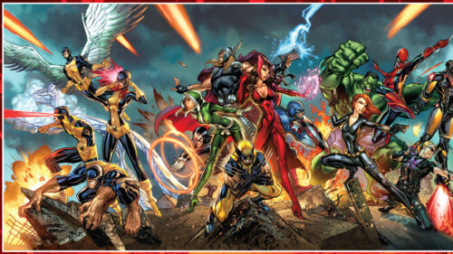 Marvel Universe Heroes Battle Action 4K Wallpaper