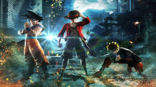 Goku, Luffy and Naruto Jump Force 4K Desktop Wallpaper