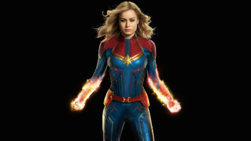 Captain Marvel Cinematic Hero 4K Desktop Wallpaper